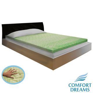 Comfort Dreams Lifestyle Collection Relief 3 inch Gel Infused Memory Foam Topper Comfort Dreams Memory Foam Mattress Toppers