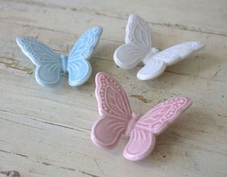 ceramic butterfly magnet by ella james
