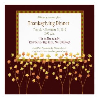 Fall Tree Thanksgiving Invitation