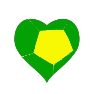 Green and Yellow Soccer Ball Stickers