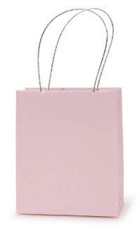 Darice 2 1/2 Inch by 3 Inch Pink Favor Paper Bags With Handle, 12 Piece   Gift Wrap Bags