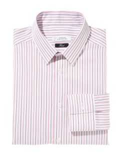 Textured Striped Dress Shirt by Versace Collection