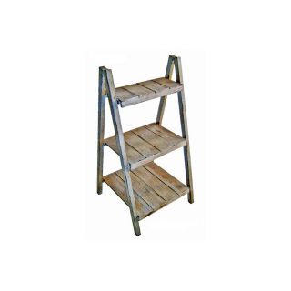 Cheungs 38 in Light Grey Wood Rectangular Plant Stand