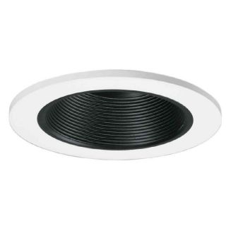 All Pro 5 in White with Black Baffle Recessed Lighting Trim
