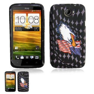 HTC One X 4G Flag Crystal Skin Design Case Cell Phones & Accessories