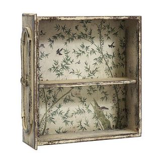 single shelf wallpaper drawer cabinet by out there interiors