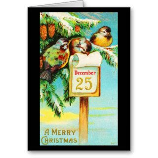 Greeting Card Holiday Art Vintage Christmas 9