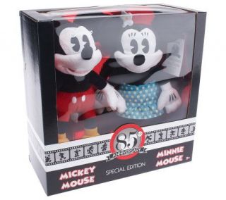 85th Anniv. Mickey & Minnie Mouse Retro Collector Plush Set —