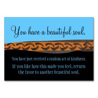 You Have A Beautiful Soul Business Card Template