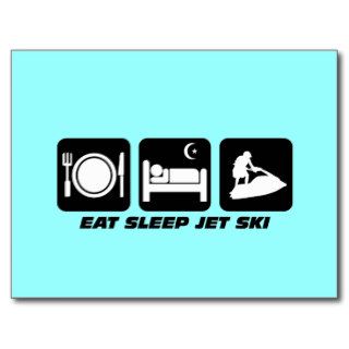 Funny jet ski postcard