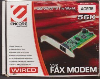 Encore ENF656 ESW AGPR V.92 56K Data/Fax PCI Modem Agere Chipset Computers & Accessories