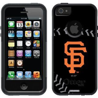 San Francisco Giants   stitch design on a Black OtterBox Commuter Series Case for iPhone 5s / 5 Cell Phones & Accessories