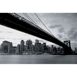 New Yorks Brooklyn Bridge and City Skyline Wall Mural      Homeware