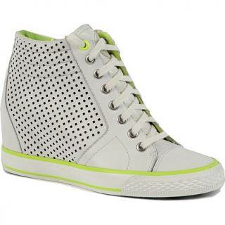 DKNY Active "Cindy" Hidden Wedge Leather Sneaker