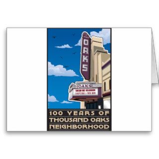 Oaks Theater on Solano Avenue in Berkeley, CA Card