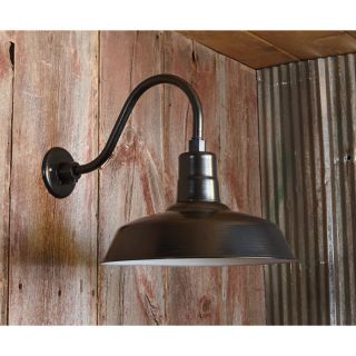 NPower Multi-Mount Warehouse Barn Light — 16in. Dia., Black  Outdoor Lighting
