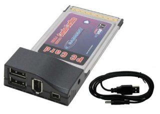 Sabrent SBT PCA4 4 Port USB 2.0 & Firewire 1394 32 Bit PCMCIA CardBus Combo Adapter Electronics