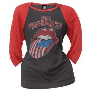 Rolling Stones   Flag Ladies Raglan Clothing