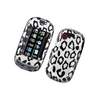 Samsung Gravity Touch T669 SGH T669 Black Leopard Print Glossy Cover Case Cell Phones & Accessories