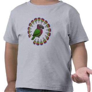 Hawk headed Parrot Feather Circle Shirts