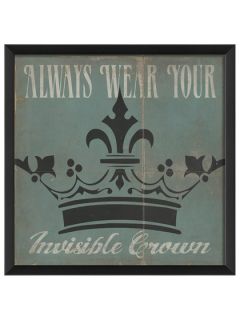 Always Wear Your Invisible Crown, Blue by The Artwork Factory