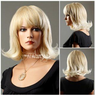 Short Wave Hair Wig,Golden Blonde color Health & Personal Care