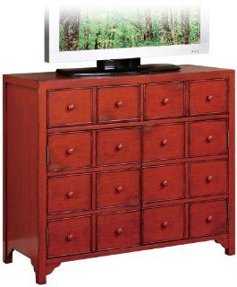 Shop Powell "Distressed Red" Media Console at the  Furniture Store. Find the latest styles with the lowest prices from Powell