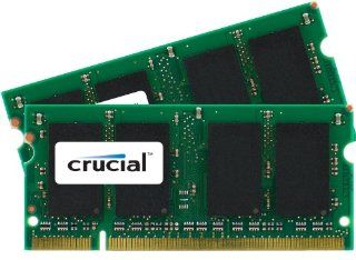 Crucial 4GB kit (2GBx2) DDR2 667MHz (PC2 5300) CL5 SODIMM 200 pin for Mac CT2C2G2S667M Computers & Accessories