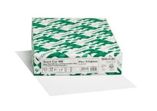 Wausau Exact Eco 100% Recycled Copy Paper, 92 Brightness, 20 lb, 8.5 x 14 Inches, White, 500 Sheets (32519)  Multipurpose Paper 