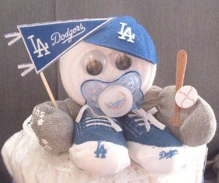 LA Dodgers Baby Shower Gift Centerpiece Boy Diaper Cake  Other Products  