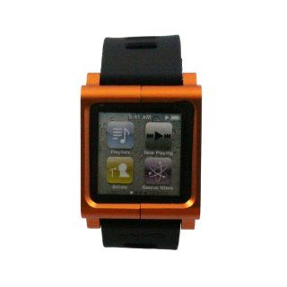 Zehui Orange Blade Aluminum Watch Band Wrist Cover Case For Ipod Nano 6 6Nd 6G 6Th   Players & Accessories