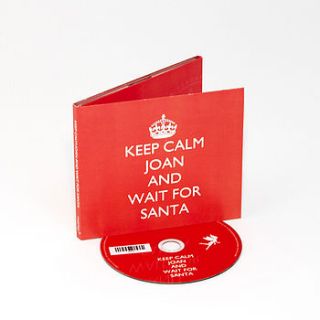 personalised christmas keep calm cd by mixpixie