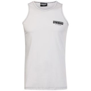 Gymheadz Sportswear Mens White Fitness Tank Top      Clothing