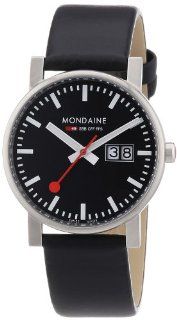 Mondaine Men's A669.30300.14SBB Big Date Evo Leather Band Watch at  Men's Watch store.