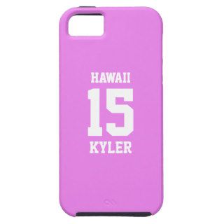 Violet Sports Jersey Your Own iPhone 5 Case