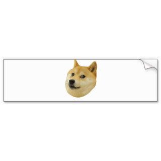 Doge Very Wow Much Dog Such Shiba Shibe Inu Bumper Sticker