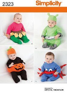 Simplicity Sewing Pattern 2323 Babies' Costumes, A (XS S M L)