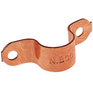 NIBCO 5 Pack 0.5 in L Copper 2 Hole Pipe Strap