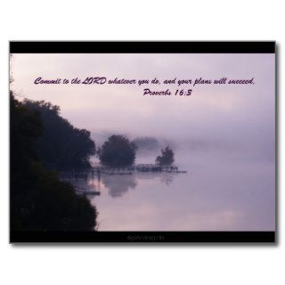 Commit to the LORD whatever you do, and your plans Postcards