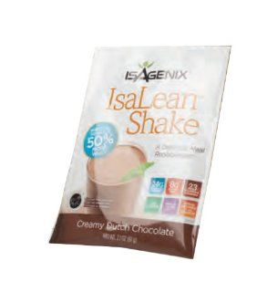 Isagenix Isalean Shake Natural Creamy Dutch Chocolate   14 X 1 Meal Packets Health & Personal Care