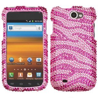 MyBat SAMT679HPCDM045NP Dazzling Diamond Bling Case for Samsung Exhibit II 4G/Galaxy Exhibit 4G   Retail Packaging   Zebra Skin   Pink/Hot Pink Cell Phones & Accessories