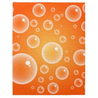 Orange Bubbles Jigsaw Puzzles
