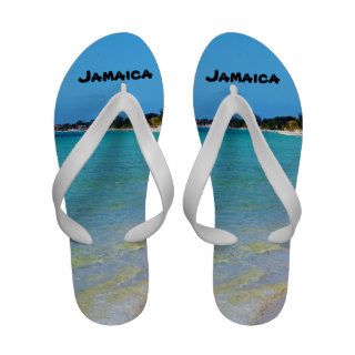 Beautiful Coastal Jamaica Tropical Beach Sand Sandals