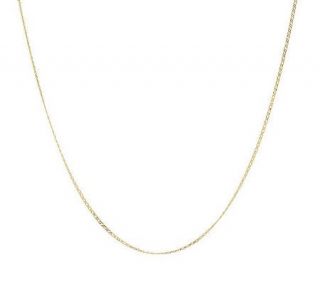 22 Polished Curb Link Chain Necklace 14K Gold 1.6g —