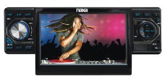 Naxa NCD 688 4.3 Inch Touch Screen LCD Display Motorized Slide Down Full Detachable PLL Electronic Tuning Stereo AM/FM Radio Multimedia Player  Vehicle Dvd Players 