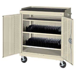 Mobile Tablet Storage Cart Color Putty  Office Drawer Carts 
