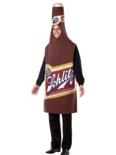 Schlitz Beer Costume Bottle Brown Full Body Suit Theatrical Mens Costume Clothing