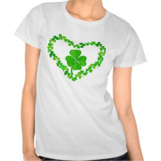 Heart  Shamrock T shirts
