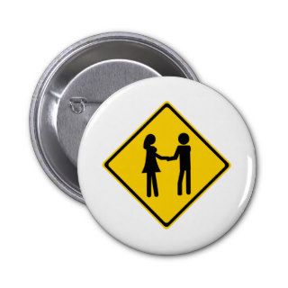 Boy and Girl Road Sign Buttons