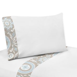 Sweet Jojo Designs Sweet Jojo Designs Sheet Sets For Blue And Taupe Hayden Bedding Collection Blue Size Twin